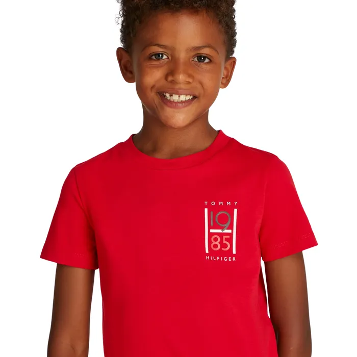 Tommy Hilfiger Graphic Logo Crew Shirt Junior