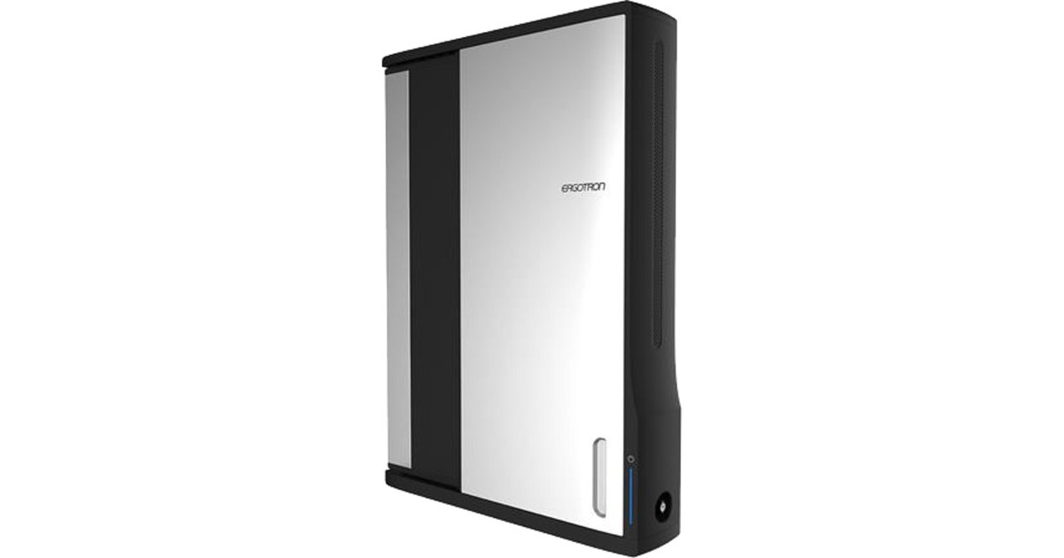 ErgotronZip12 Charging Wall Mount Storage Cabinet  (Zwart/zilver)