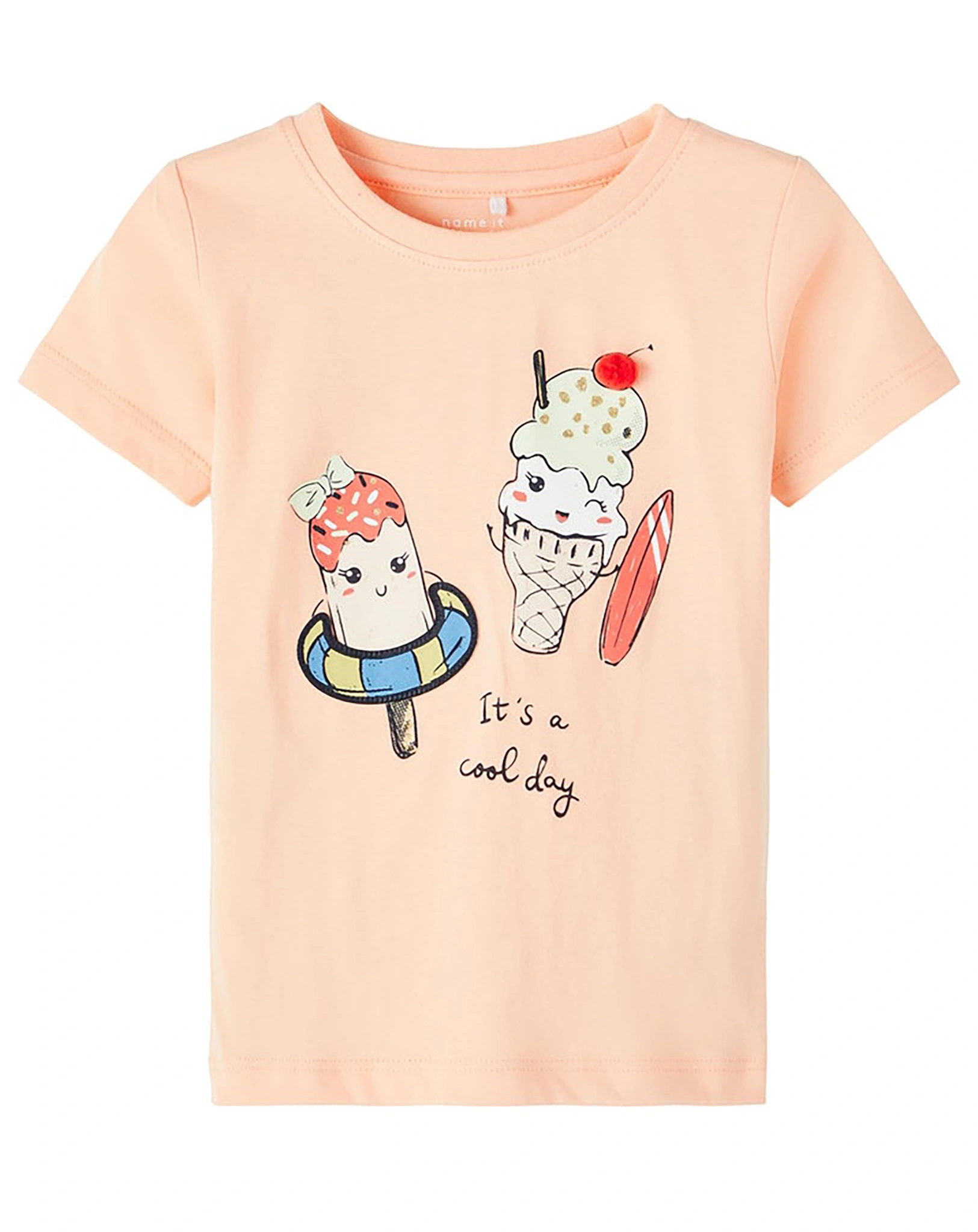 T-Shirt NMFFABRINA in peach nectar