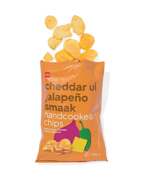 chips au cheddar oignon jalapeño 125 grammes