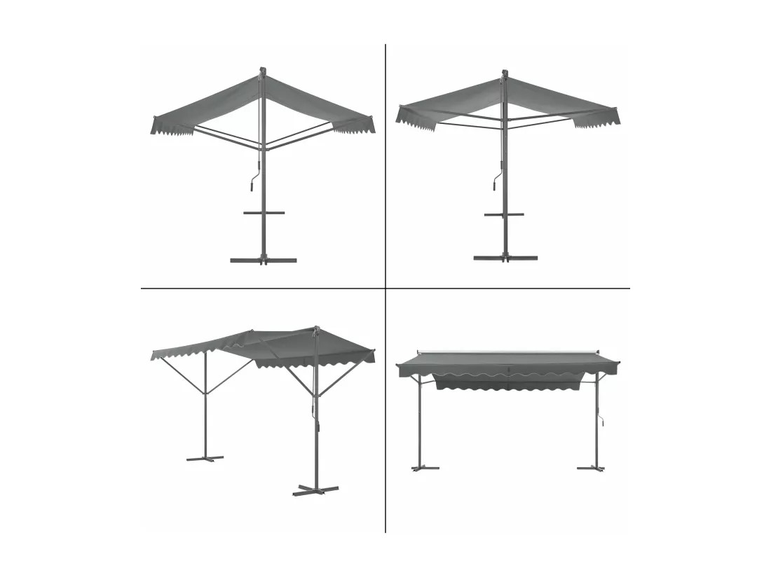 Store banne autoportant à grise 300 x 300 x 260 cm 03_0008292