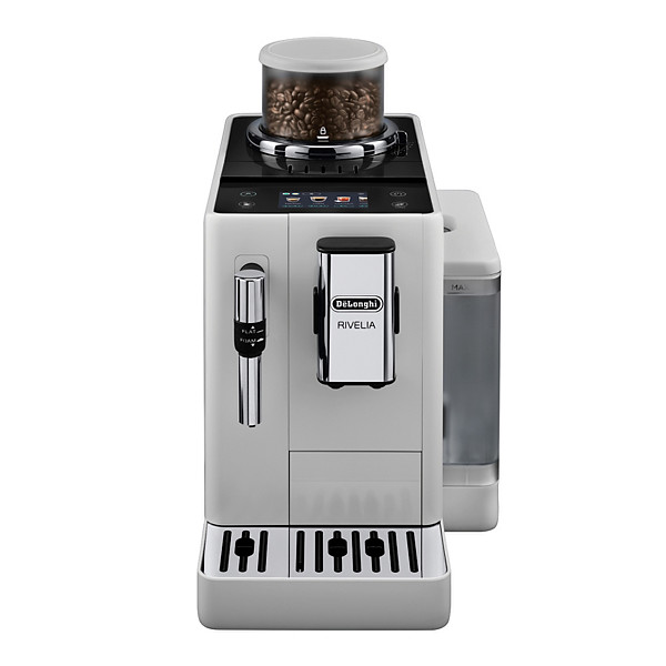 Machine à café expresso à grains DeLonghi Rivelia FEB4435.B, coloris blanc