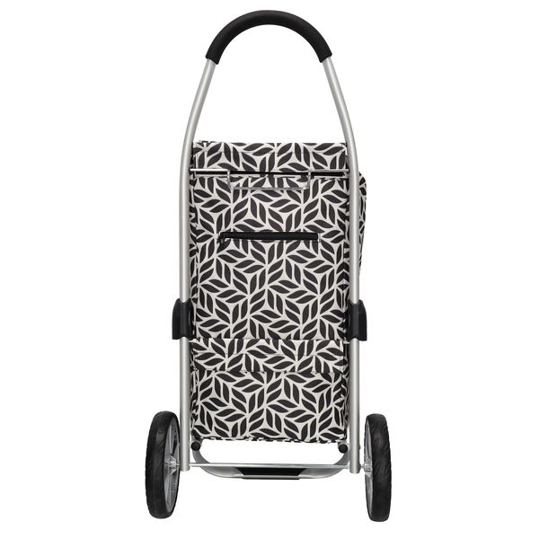 Beagles Alberic Boodschappen Trolley Zwart – Witte Bloem