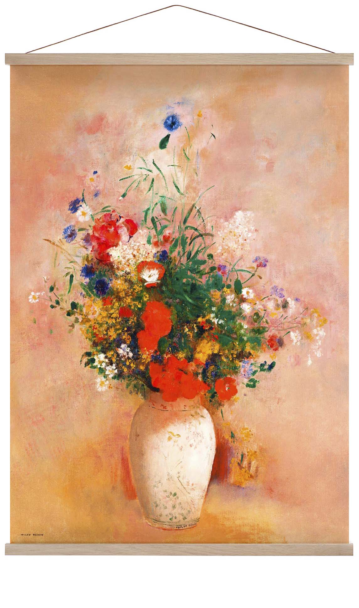 Vase mit Blumen Gemälde von Odilon Redon