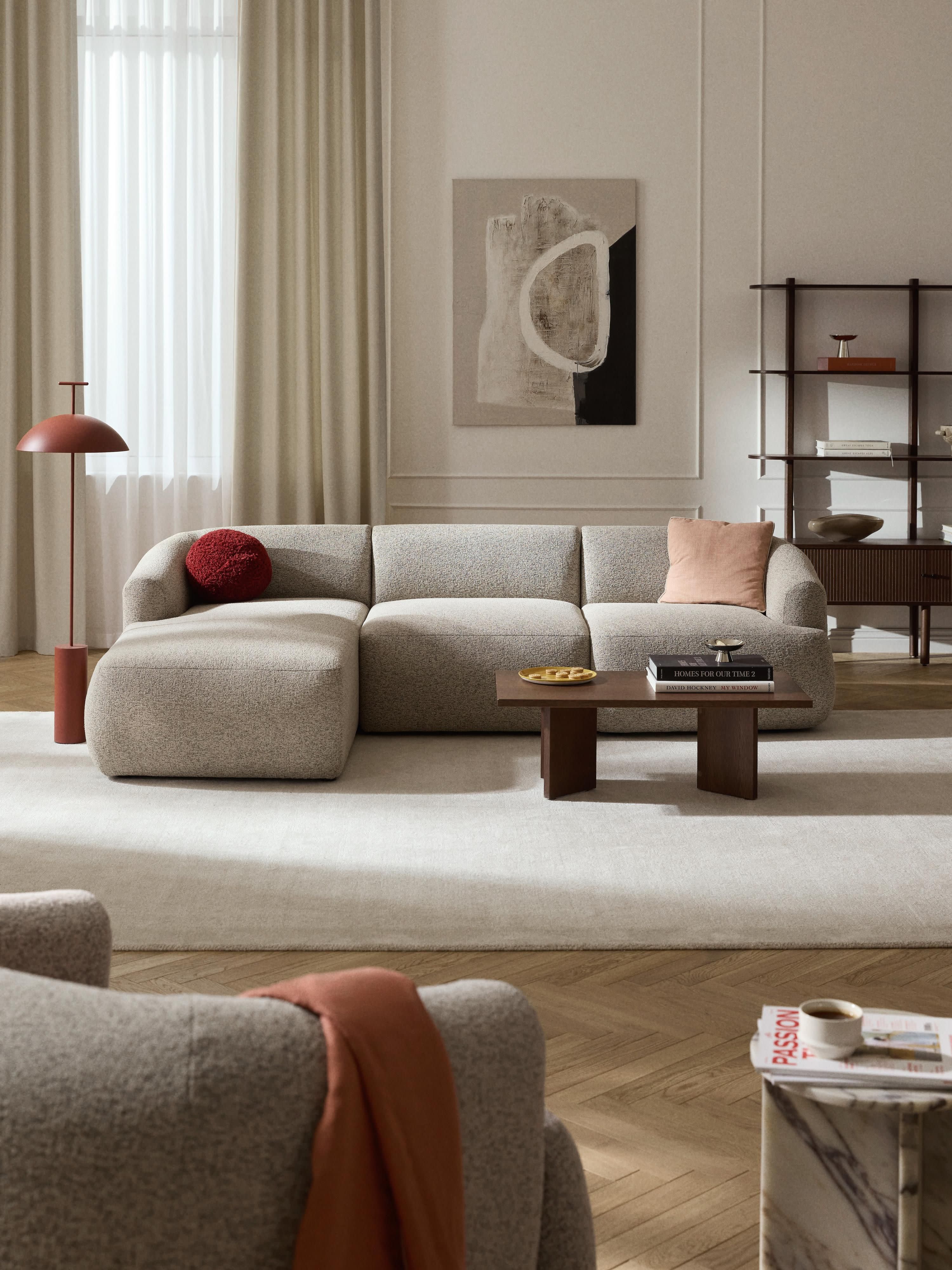 Modulaire bouclé hoekbank Sofia (3-zits)