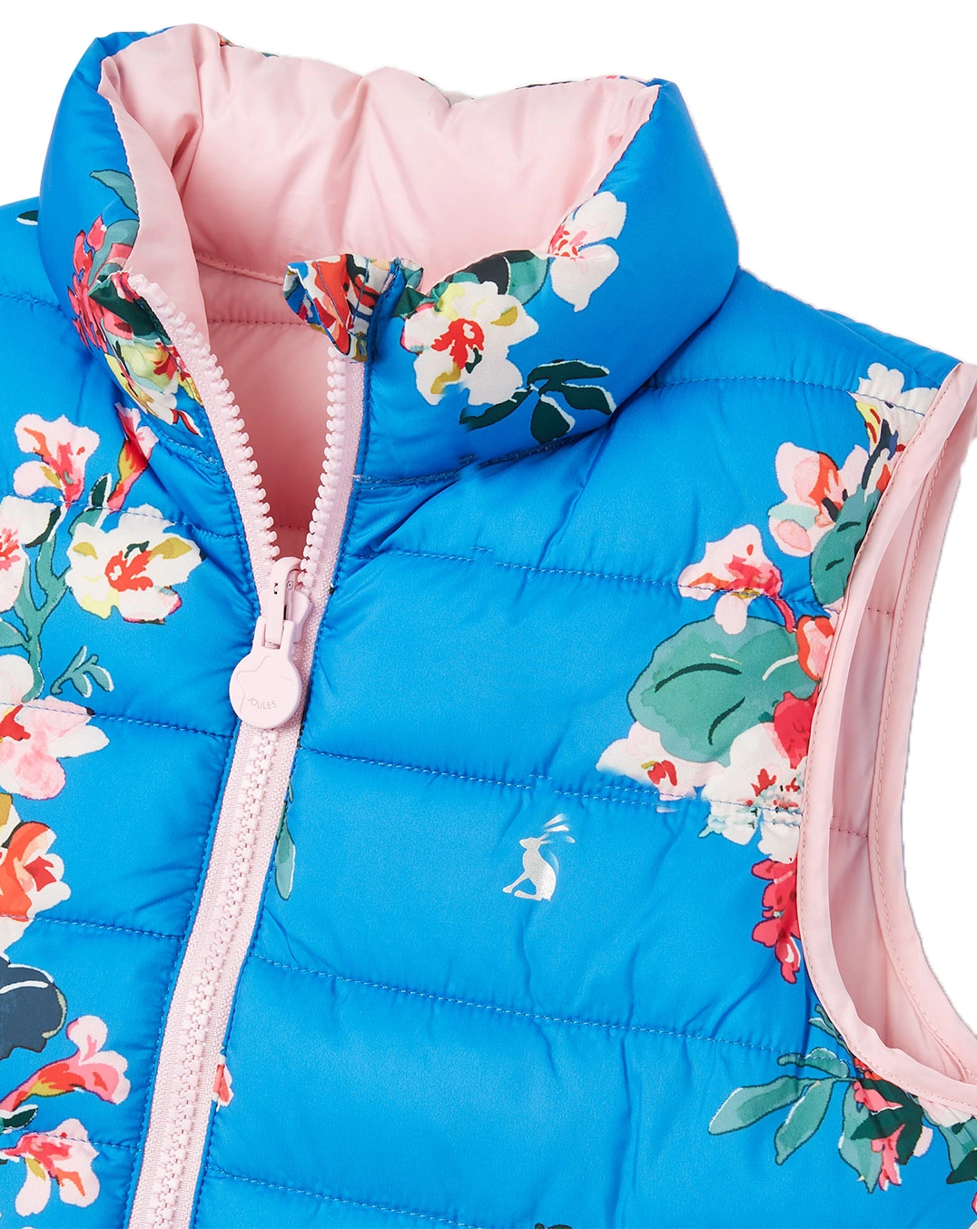 Wende-Steppweste FLIP IT FLORAL in blau