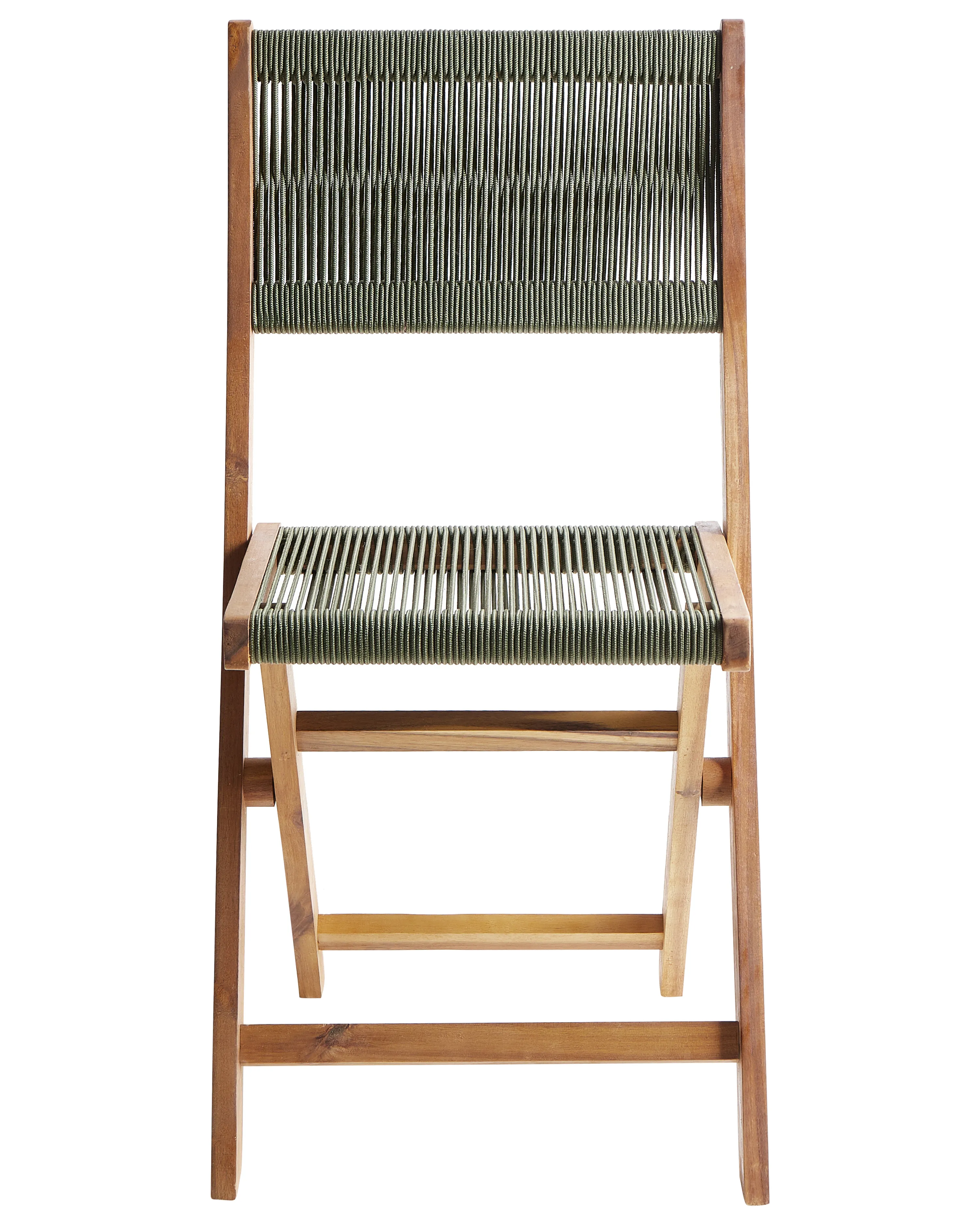 Set van 2 tuinstoelen PROSSEDI inklapbaar Acaciahout Groen