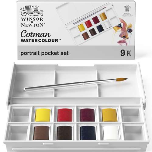 WINSOR & NEWTON Cotman™ Themen-Sets mit 8 halben Näpfchen