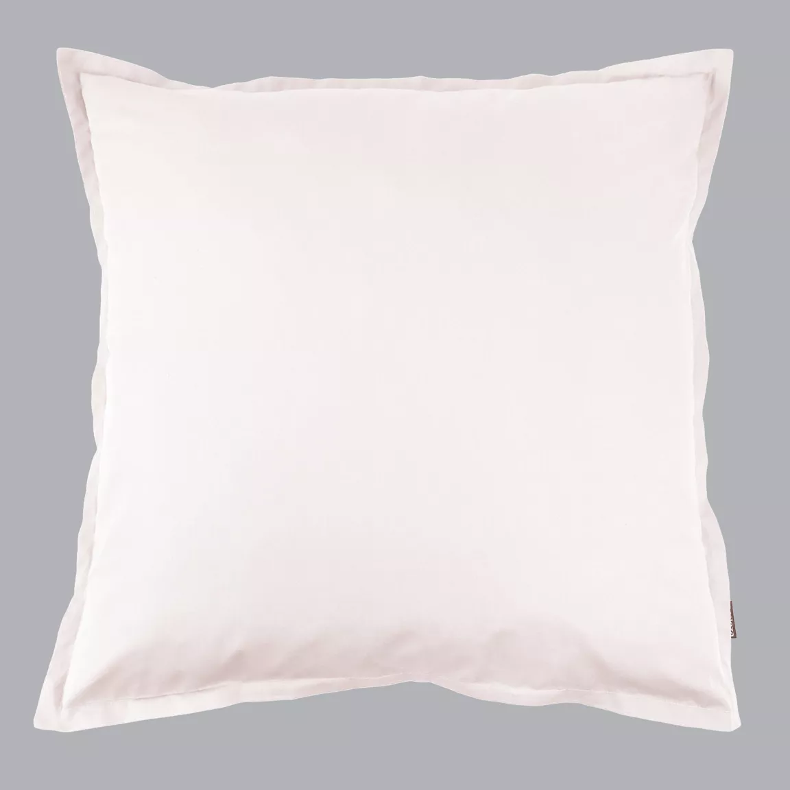 Taie d'oreiller carrée percale de coton (80 x 80 cm) Cali Rose poudré