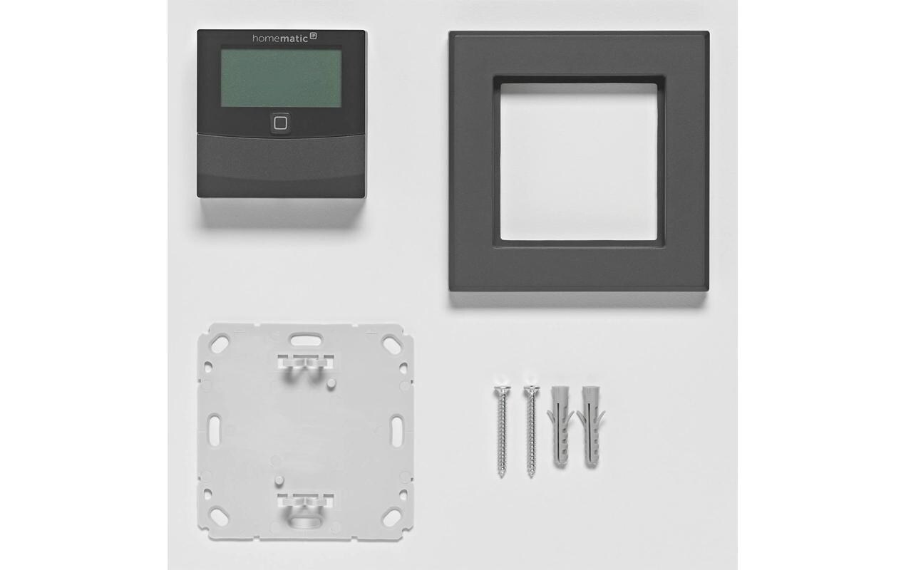 Funk-Temperatur- und Luftfeuchtigkeitssensor - AnthrazitSmart Home Temperatur- und Luftfeuchtigkeitssensor mit Display – HmIP-STHD-A