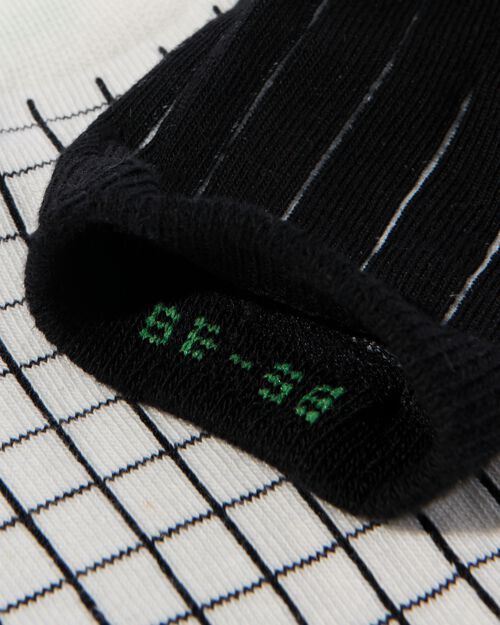 chaussettes avec dessin en coton pour femmes- 5 paires noir