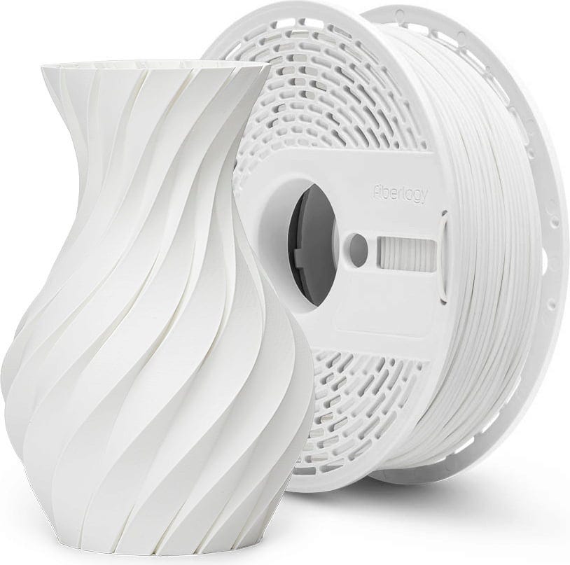 Fiberlogy  Matte PLA White, 1,75 mm / 850 g    Leicht zu druckendes PLA mit matter Oberfläche in White