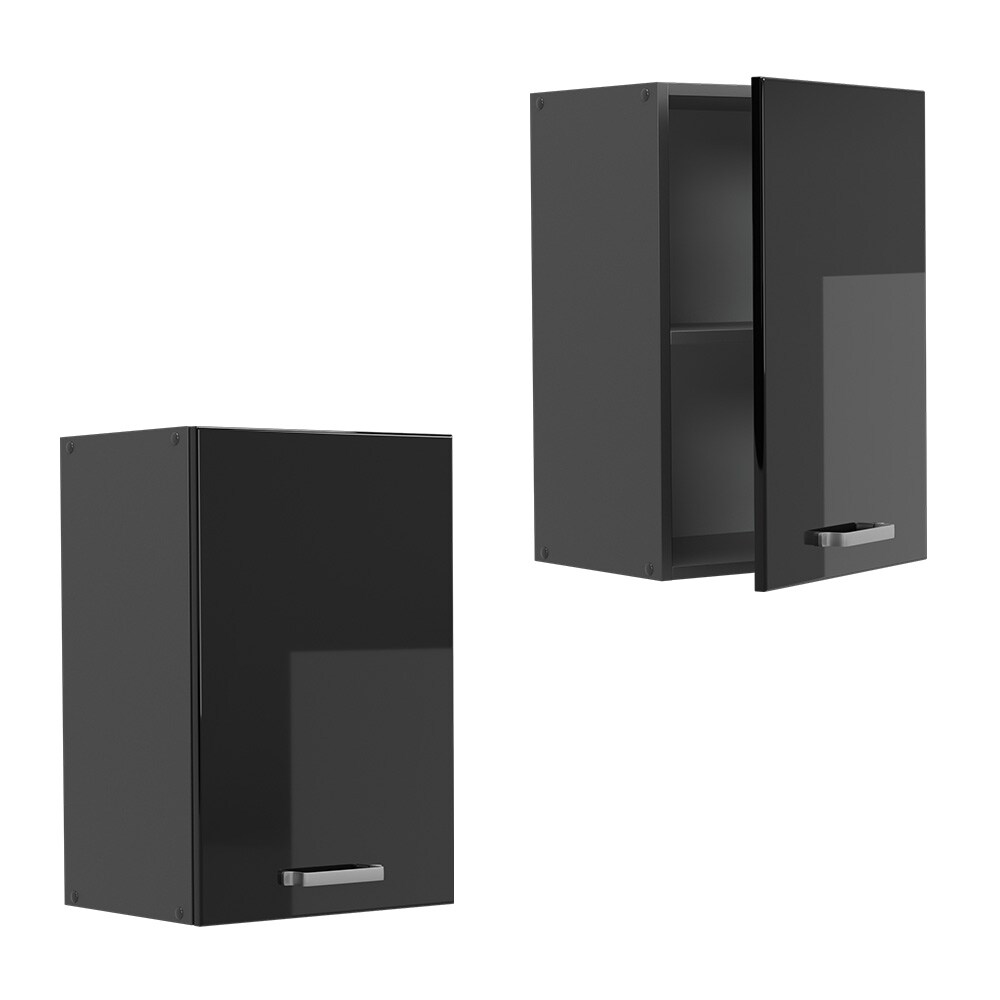 Vicco Hängeschrank Küchenschrank R-Line Solid Anthrazit Schwarz 40 cm modern