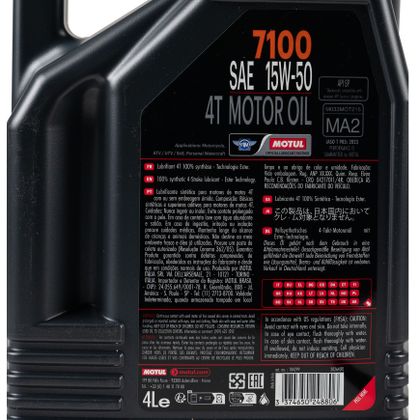 Huile moteur Motul 7100 15W50 4L Universel