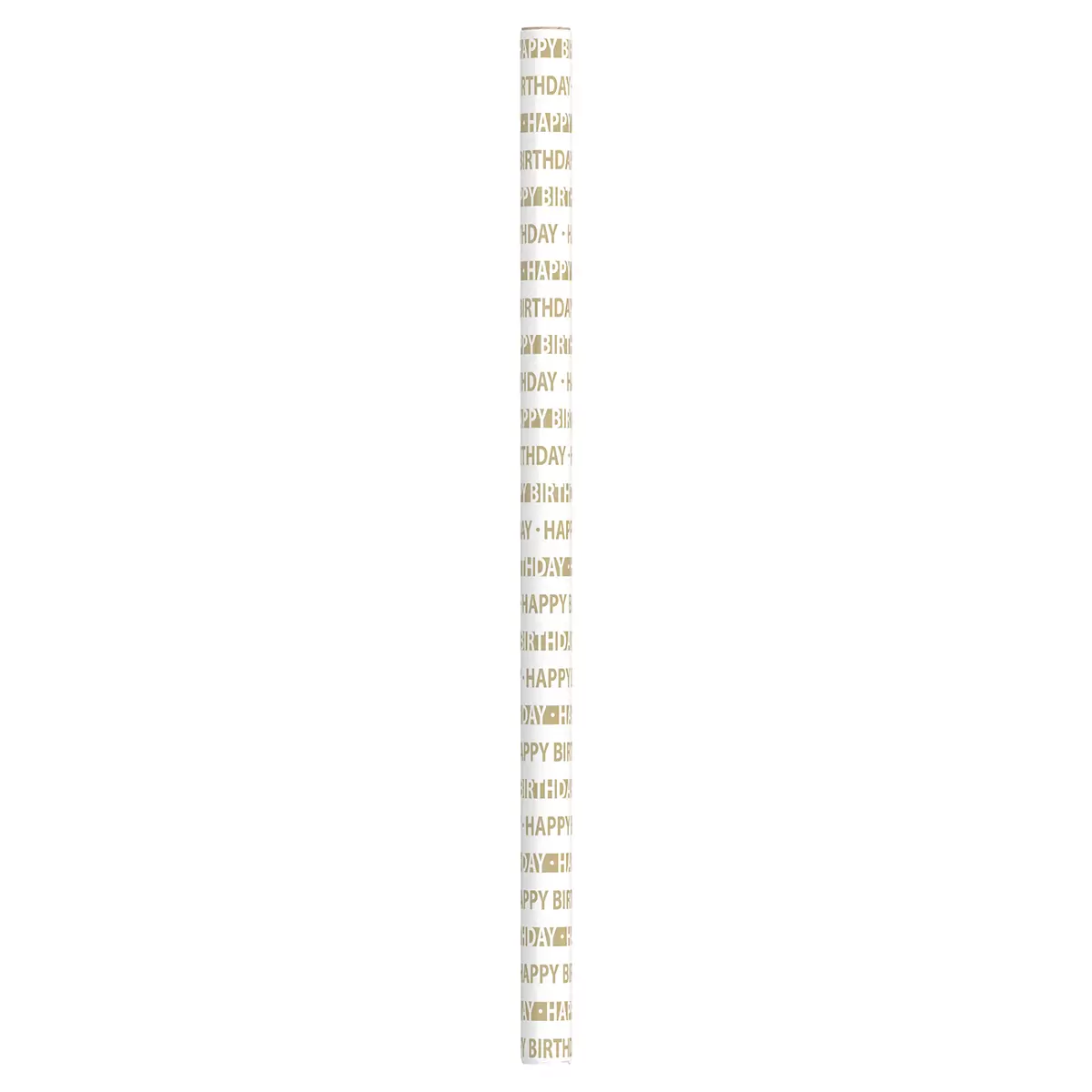 Geschenkpapier Happy Birthday gold,weiss