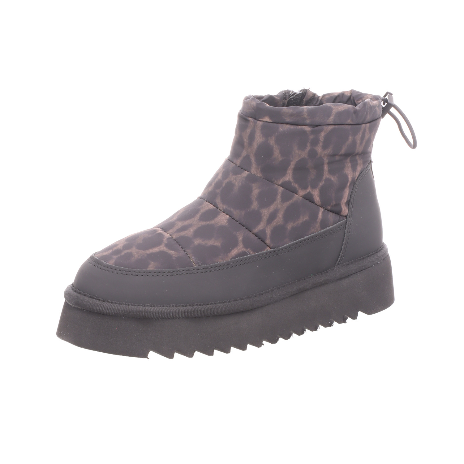 Tamaris Damen-Stiefelette Leopard-Schwarz-Mehrfarbig