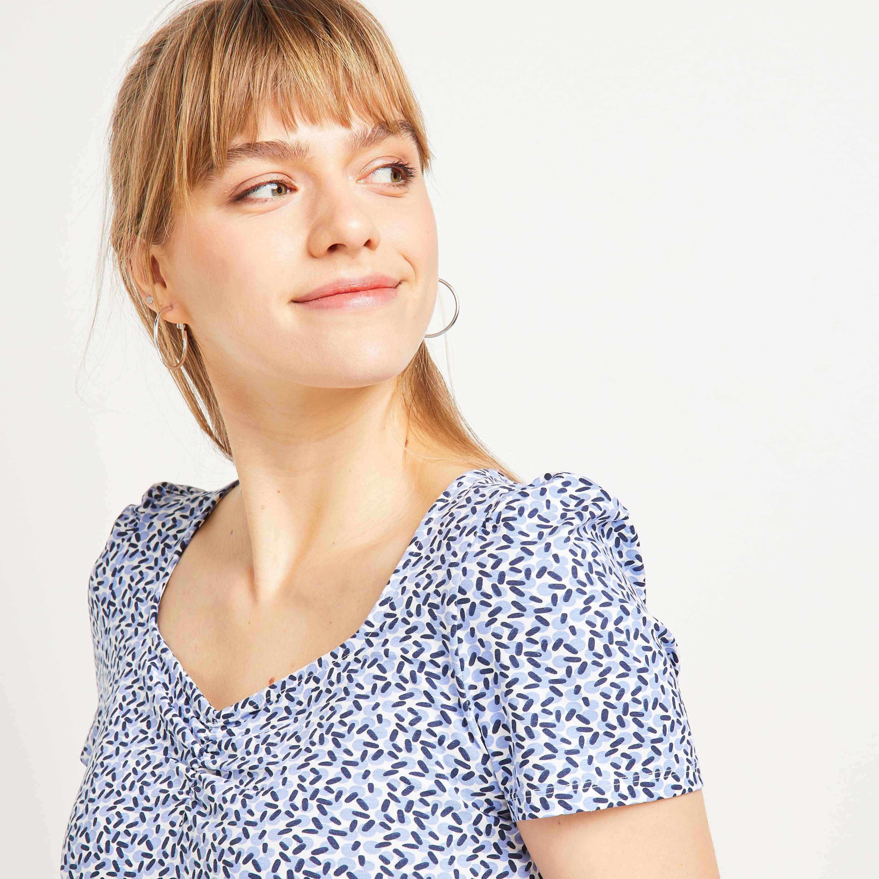 Tshirt imprimé femme - BLANC