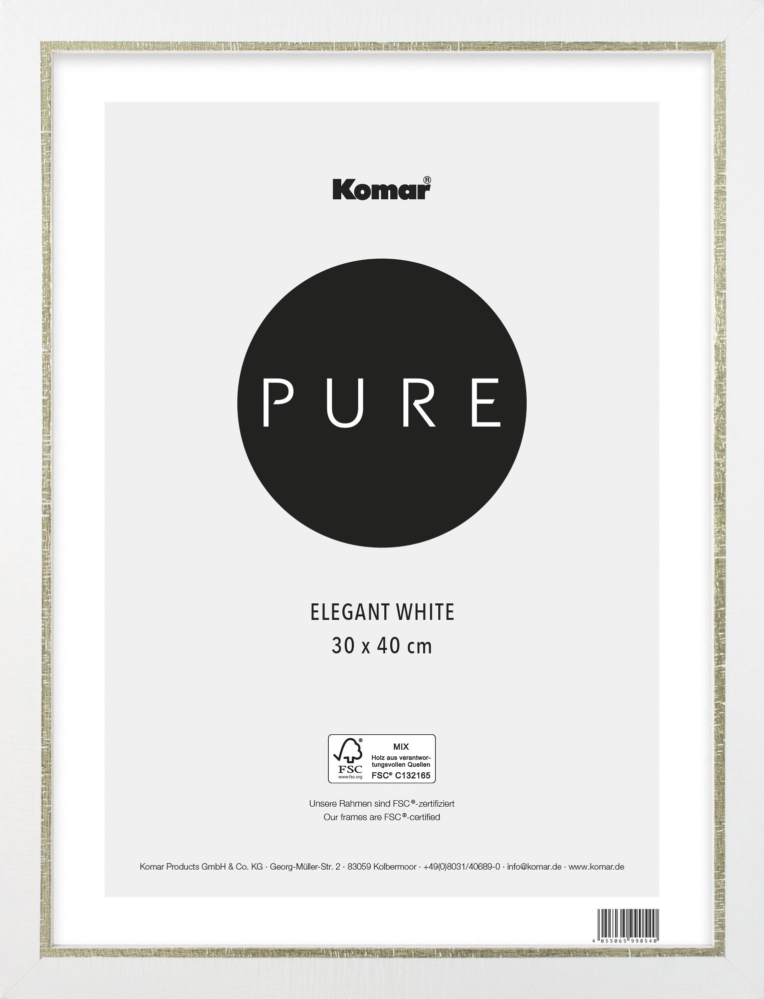 Komar Bilderrahmen »Elegant« Echtholzrahmen mit hochtransparentem Acrylglas