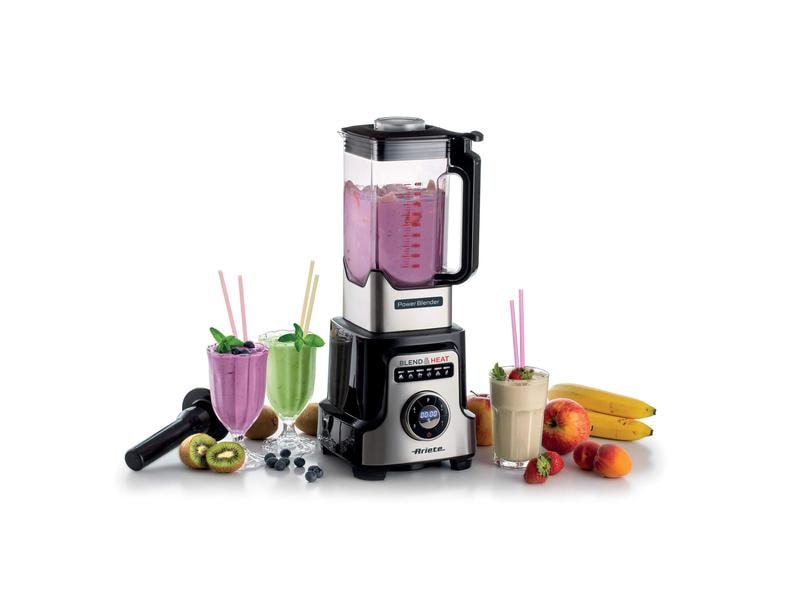Ariete Standmixer Power Blender Schwarz/Silber Multifunktionaler Blender