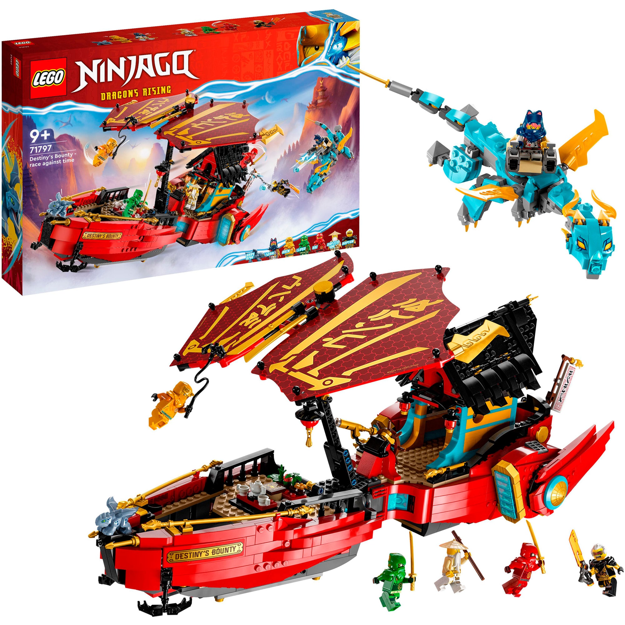 LEGO Konstruktionsspielzeug Ninjago Ninja-Flugsegler im Wettlauf mit der Zeit