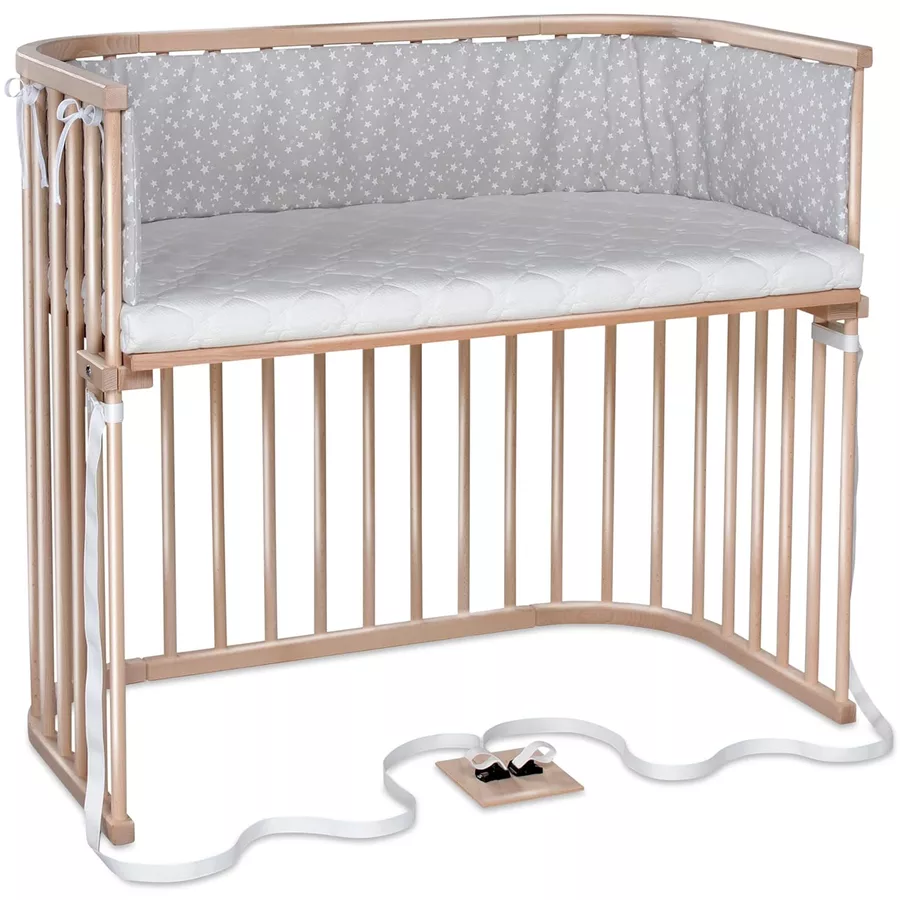 babybay Beistellbett Boxspring XXL natur lackiert