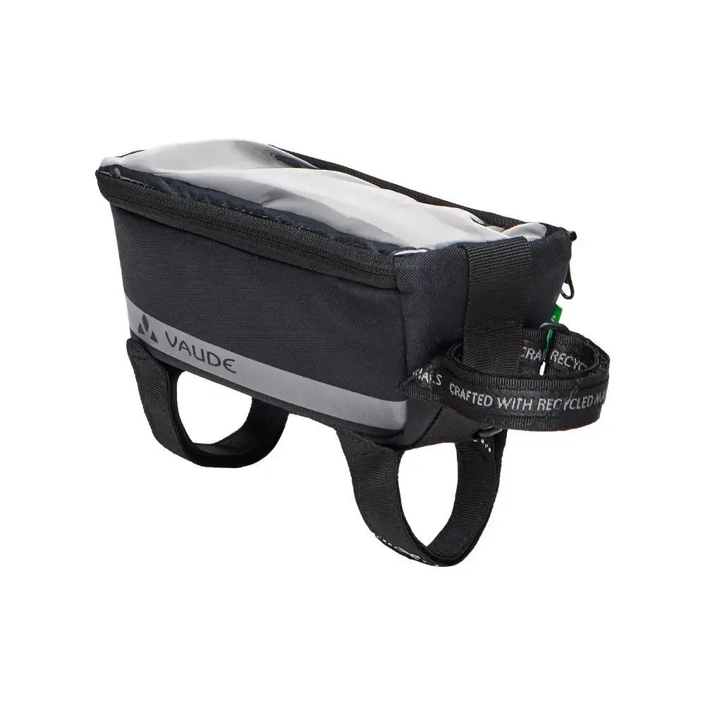VAUDE Top Tube Phone Frametas Zwart