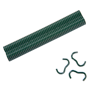 Omega geplastificeerde krammen voor tuindraad 20 mm, 200 stuks