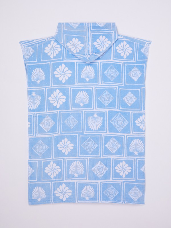 Stay Magical Printed Poncho de surf Bleu Femme