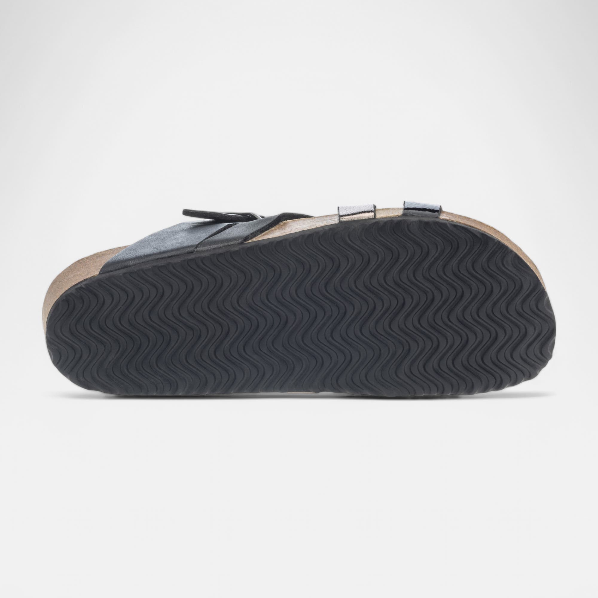 Mules semelle liège Femme noir