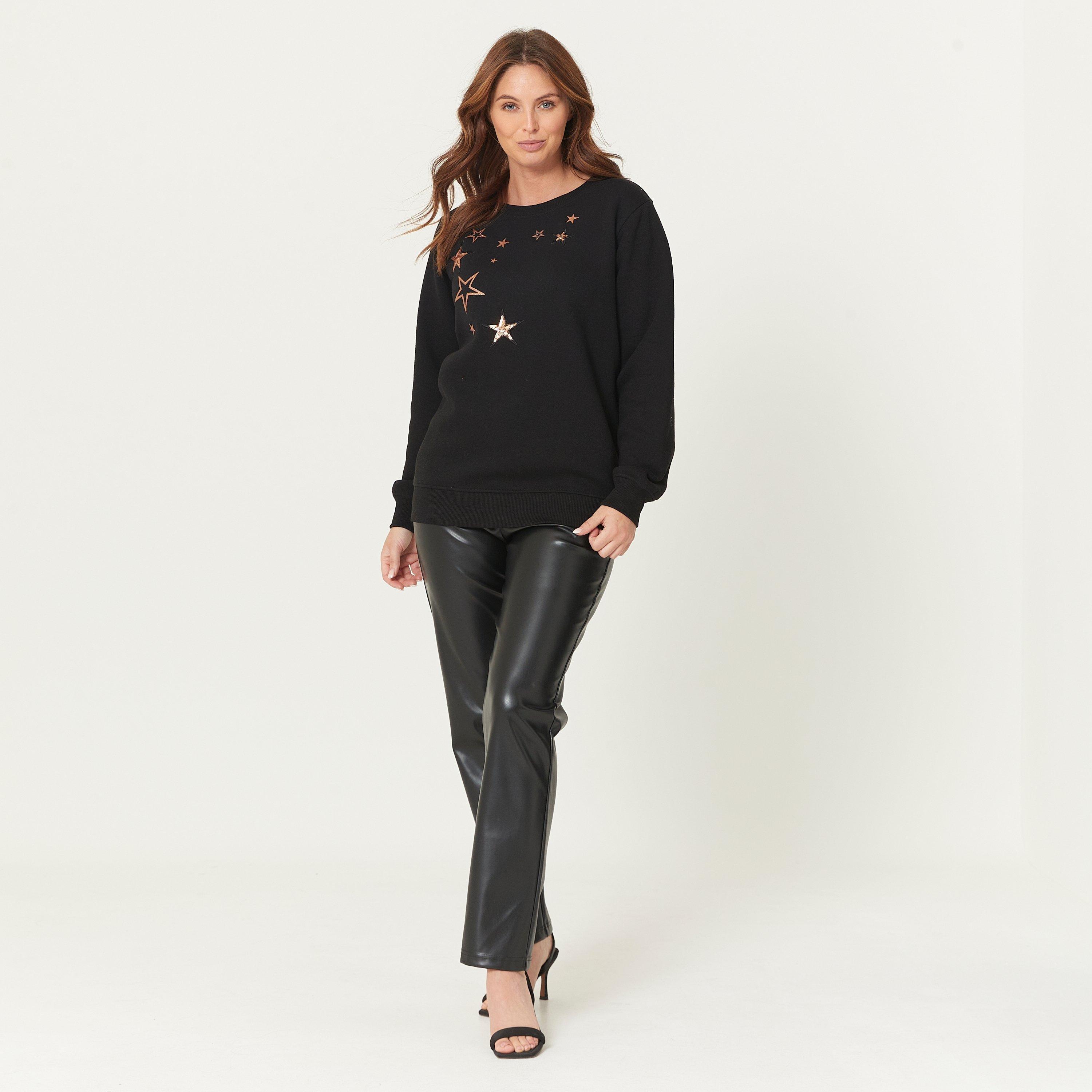 Be You Be You Sequin Star Sweater