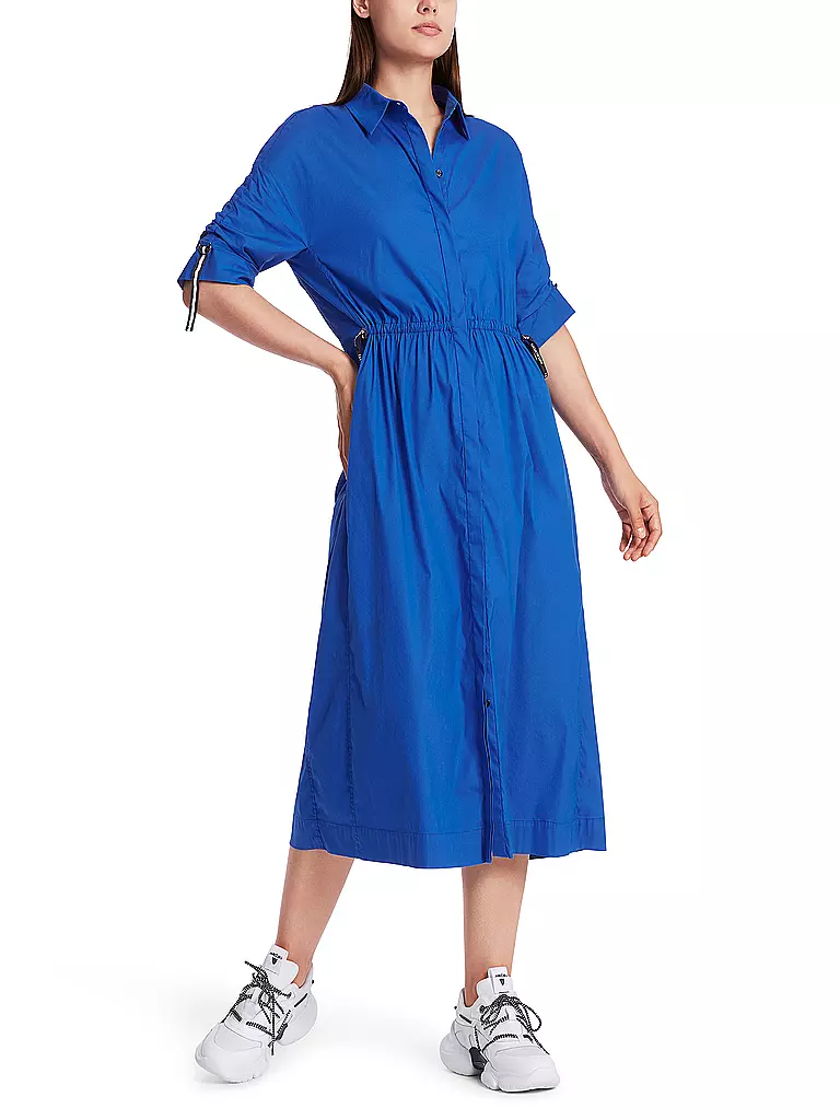 MARC CAIN Hemdblusenkleid blau