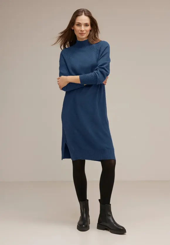 Raglan Strickkleid - atlantic blue