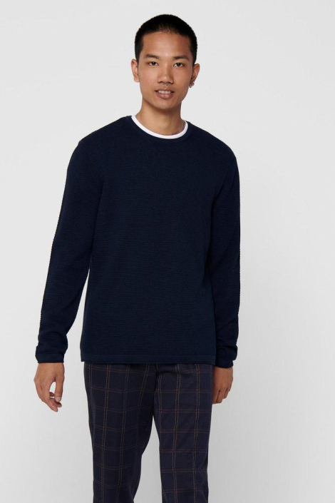 Only & Sons blauwe heren trui