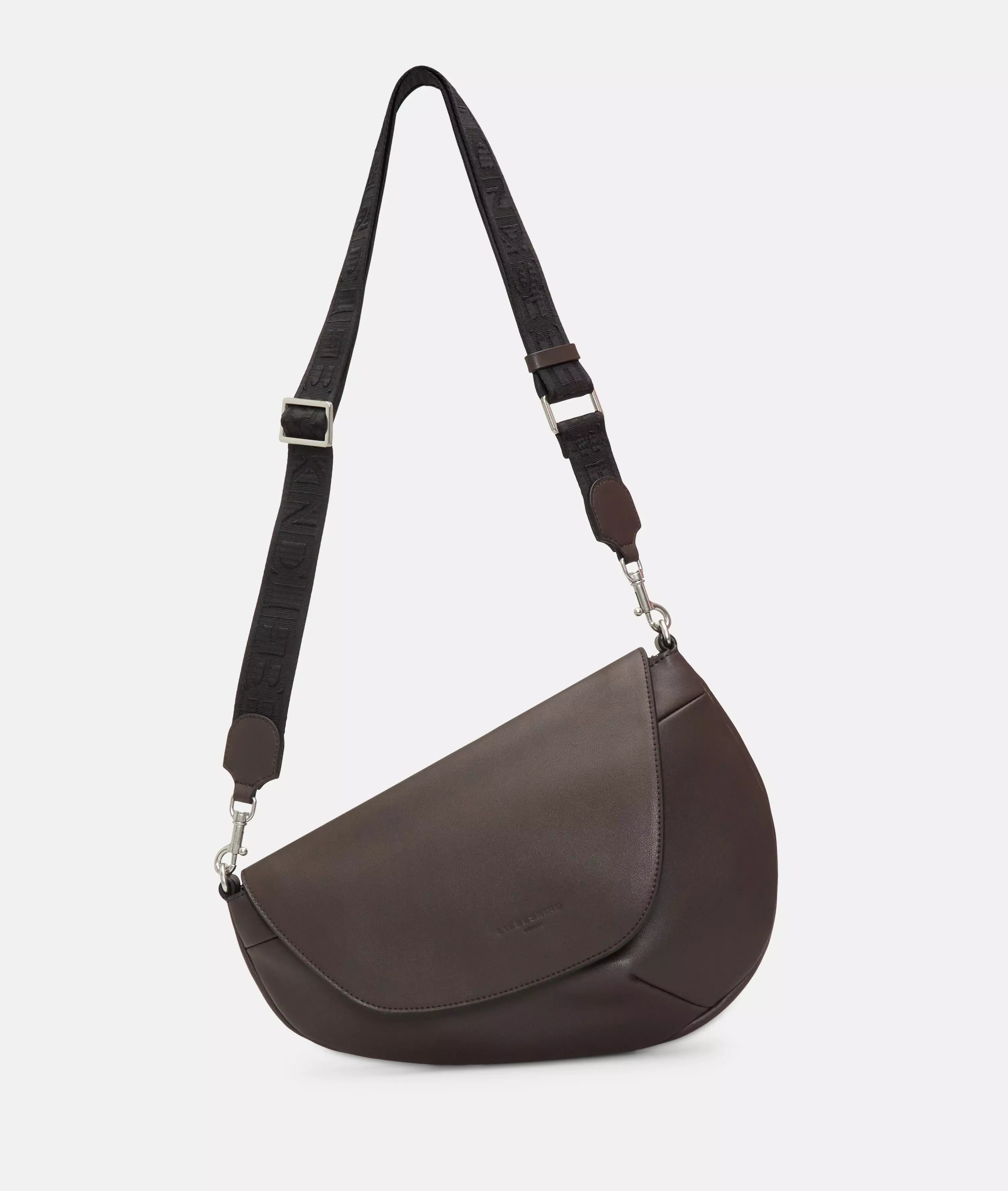 Oval Shoulder-Bag M Spacious shoulder bag made from recycled leather