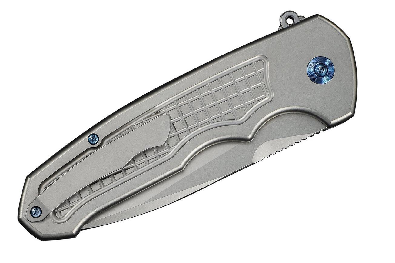 WE Knife Starlash WE23011C-2 Stonewashed Böhler M390, Gray Titanium, zakmes