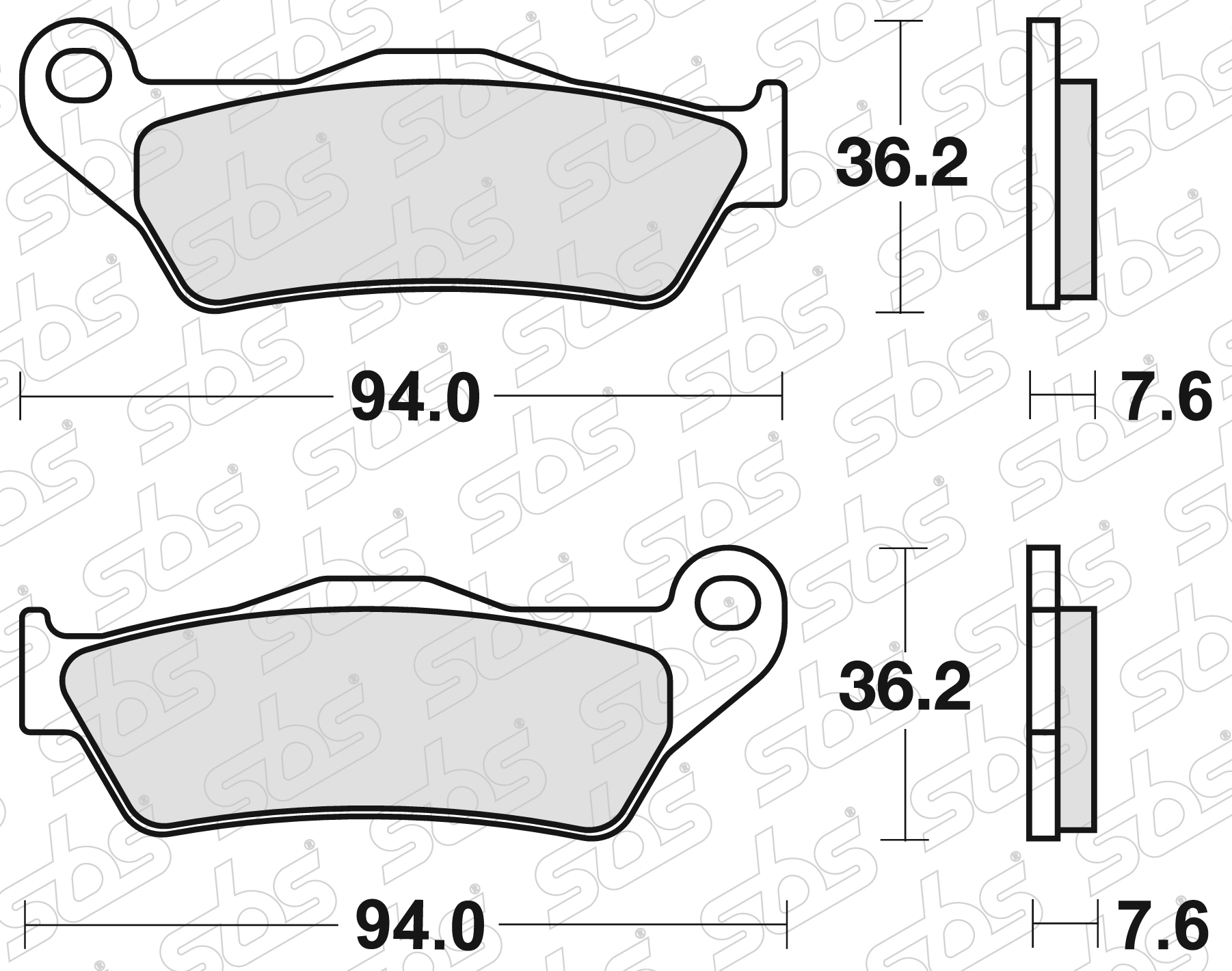 SBS - Plaquettes de frein 671 LS