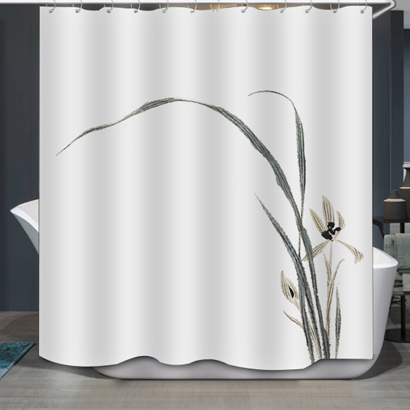 Duschvorhang 180 x 200 cm Blume