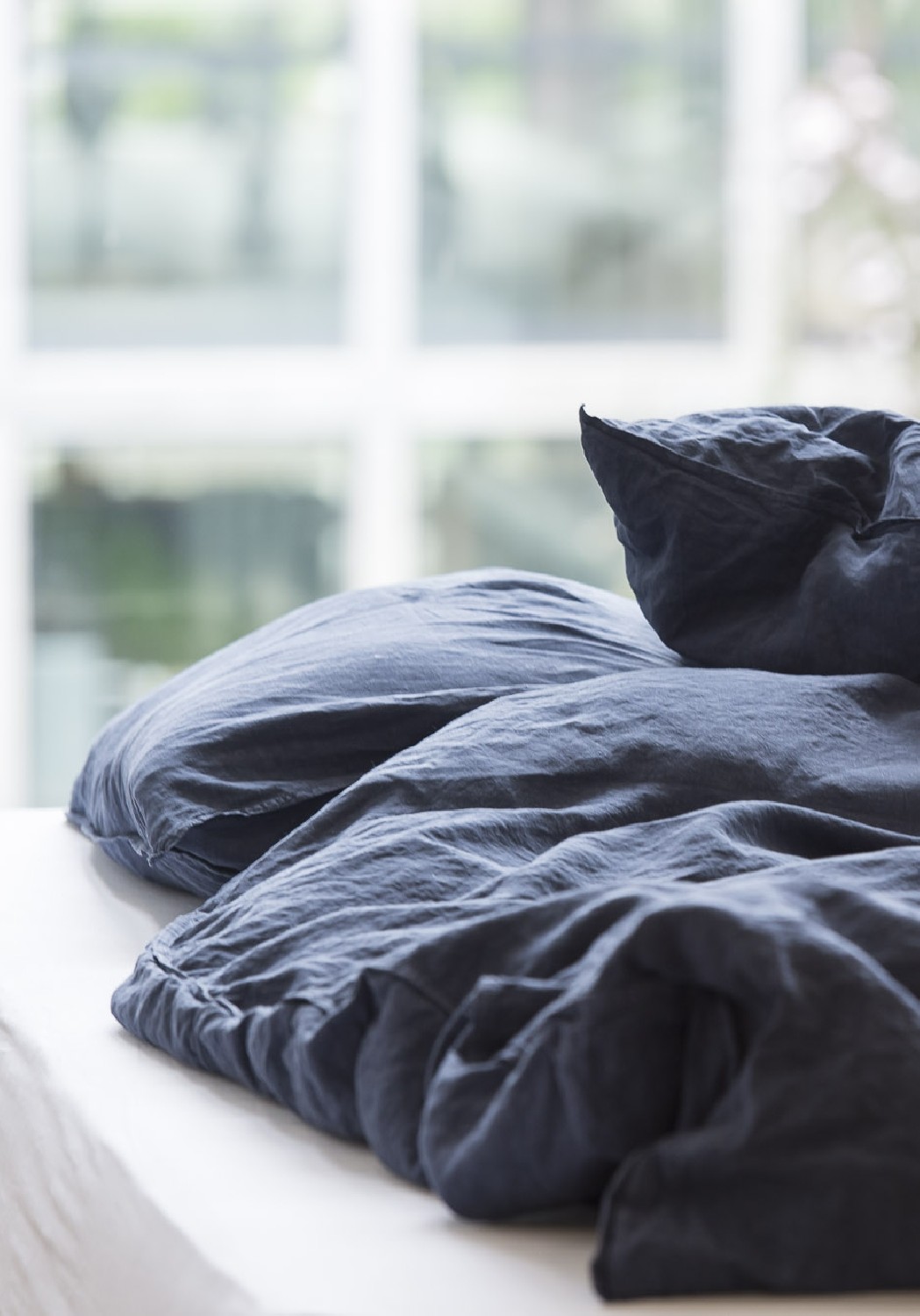 Lavie Leinen-Kissenbezug lavie Linus indigo online kaufen