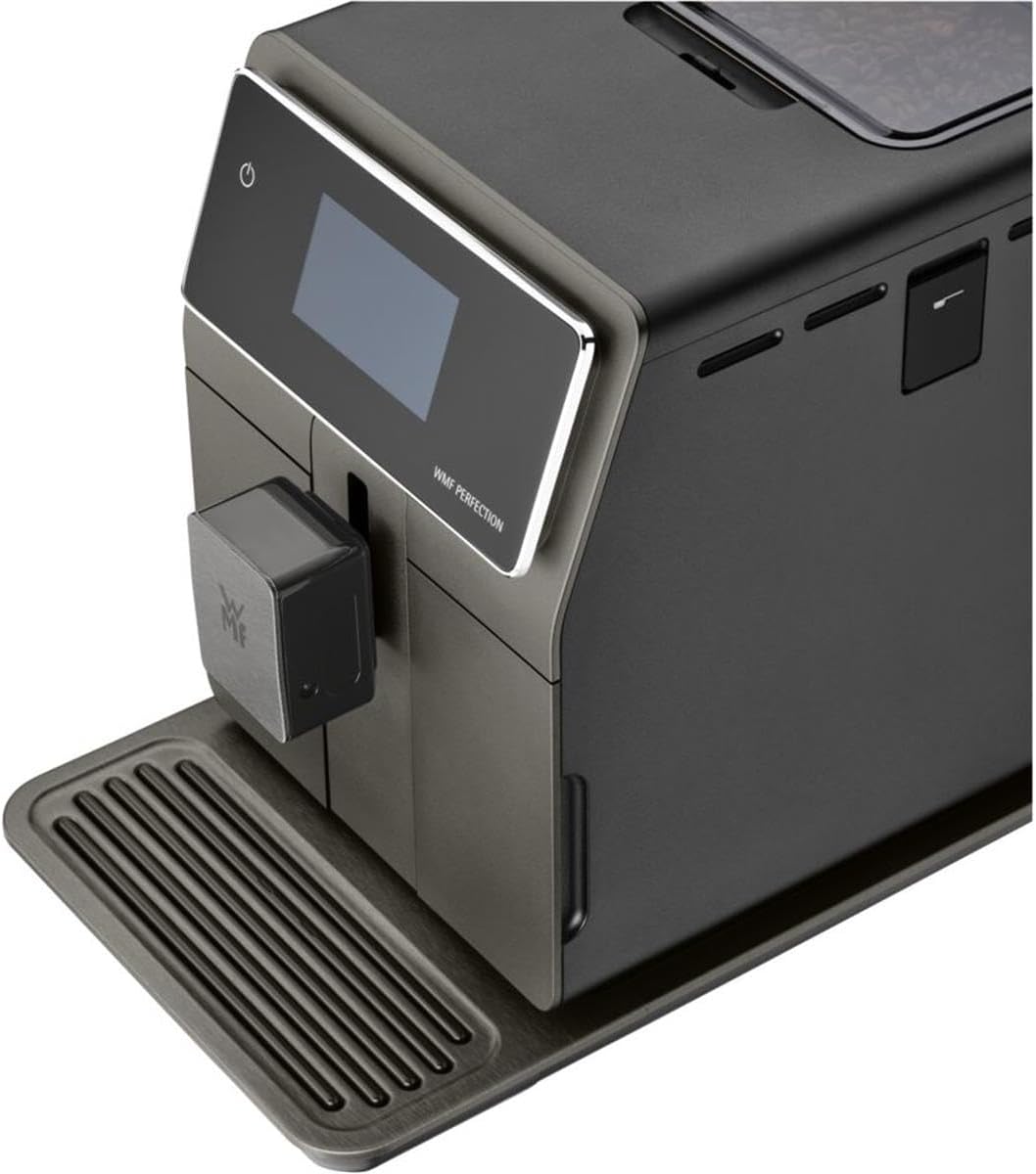 WMF Perfection 780L Kaffeevollautomat mit Milchsystem,18 Getränkespezialitäten, Double Thermoblock, Edelstahl-Mahlwerk, Nutzerprofil, 1l Milchbehälter, TÜV Hygienezertifikat
