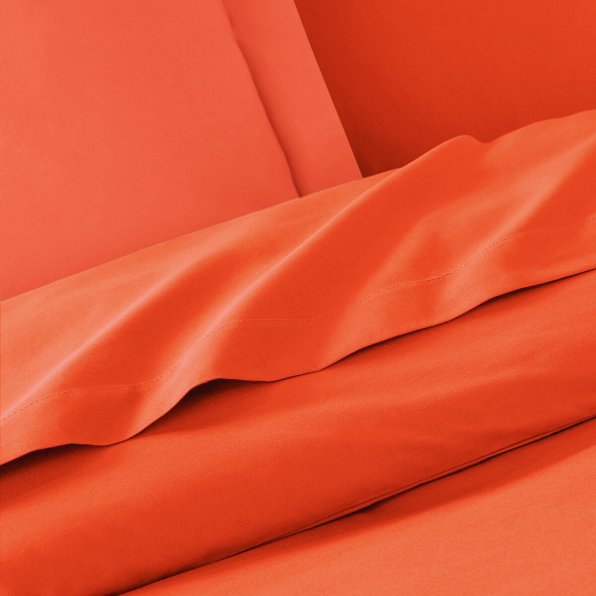 LA REDOUTE INTERIEURS<br>Effen plat laken em tergal, Cenário