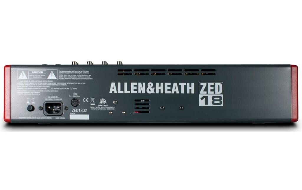 Mischpult ZED18<br>Mehrzweck-Mischpult mit USB-Interface