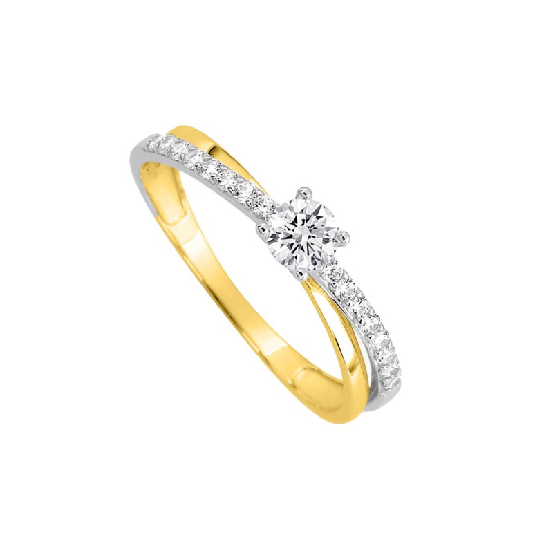Bague Femme - Oxyde de zirconium - Or 18 Carats