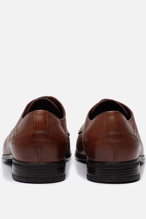 Bugatti Mevit Veterschoenen cognac Leer