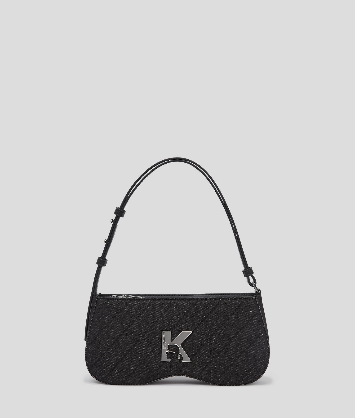 SAC PORTÉ ÉPAULE LUNETTES DE SOLEIL MATELASSÉ - Denim Noir