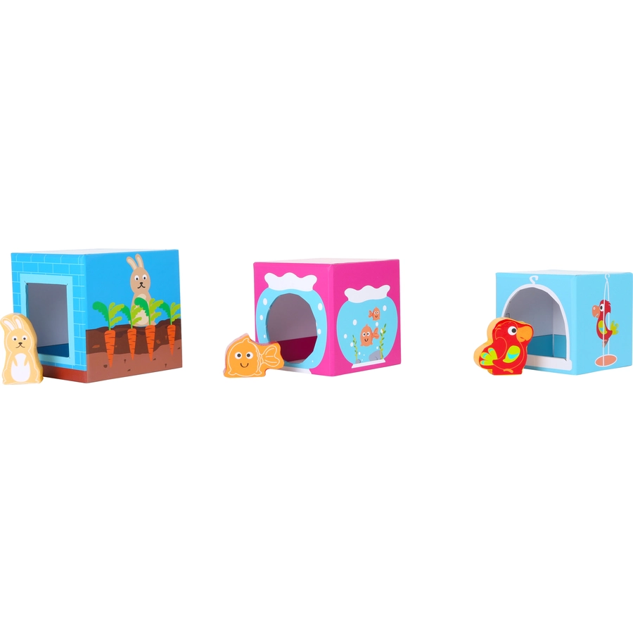 small foot® Stapelwürfel mit Figuren Haustiere