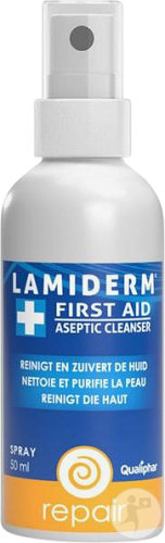 Lamiderm Repair First Aid Aseptic Cleanser Spray Nettoie Et Purifie La Peau 50ml