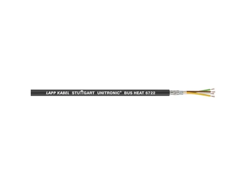 LAPP 2170386/500 Busledning UNITRONIC® BUS HEAT 6722 0 2 x 0.34 mm² Sort 500 m