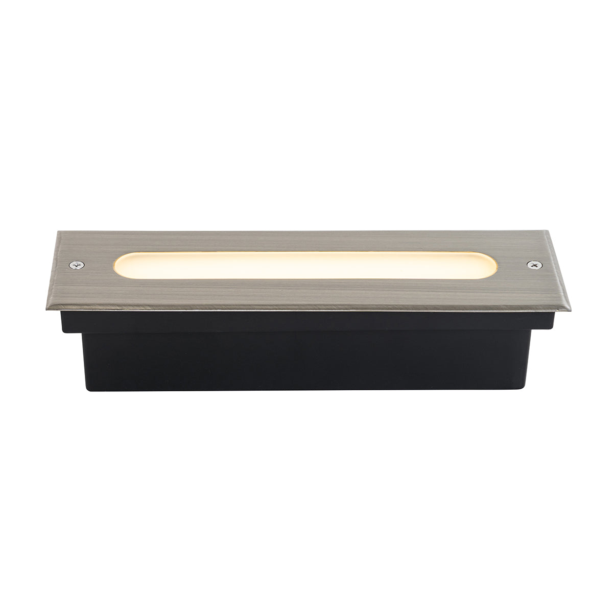 QAZQA Set van 4 moderne grondspots staal 30 cm incl. LED IP65 - Eline