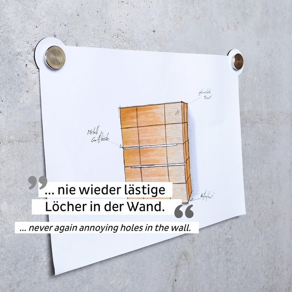 Silwy Smart Magnet-Pins inkl. Metall Nano Gel Pads Weiß