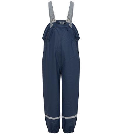 Color Kids Regenhose m. Fleece/Träger - PU - Dress Blues